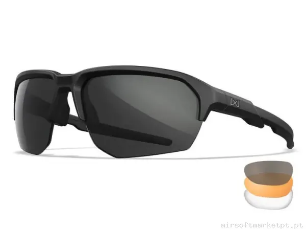 Óculos Wiley X Jakl 3 Lentes Pretas — Proteção Ocular & Facial — Airsoft Market PT