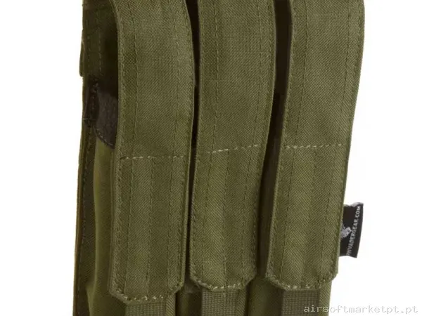 Pouch Magazine Pouch Triple Mp5/Mp7 Invader Gear Triple Mag Pouch verde od — Coletes & Rigs — Airsoft Market PT