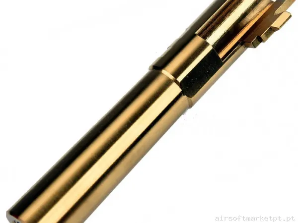 Externo Pistola Cano Externo Cowcow Hi-Capa 4.3 .45 Marking Dourado — Acessórios & Componentes — Airsoft Market PT