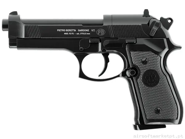 Airgun CO2 4.5mm Pistola Umarex Beretta M92 Fs negra — Pistolas — Airsoft Market PT