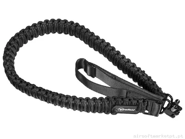 Correia Tática 2 Pontos Firefield Paracord Sling preta — Gear Táctico — Airsoft Market PT