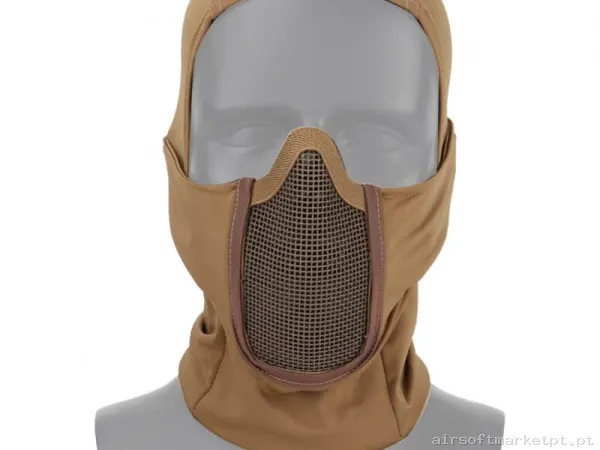 Máscara Proteção Balaclava Wosport Shadow Fighter tan — Proteção Ocular & Facial — Airsoft Market PT