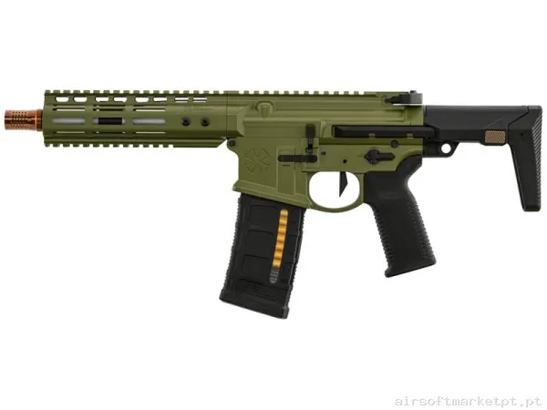Réplica GBB M4 Double Eagle Noveske MWS Ghetto Blaster 7" verde od — Rifles de Assalto (AR/M4/AK) — Airsoft Market PT