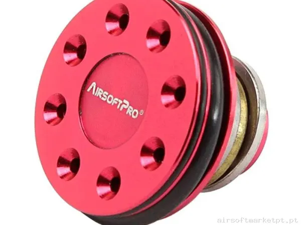 Interno Cabeça Pistão AEG Airsoftpro Alumínio vermelho — Peças Internas (AEG) — Airsoft Market PT