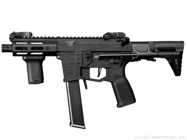 Réplica airsoft AEG M4 Evolution Reaper Xs Emr PDW Carbontech preta — Rifles de Assalto (AR/M4/AK) — Airsoft Market PT