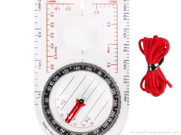 Bússola Helikon-Tex Scout Compass Mk2 Transparente — Miras & Ópticas — Airsoft Market PT