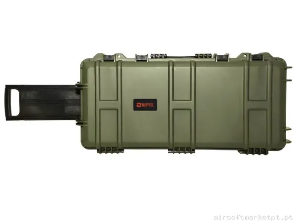 Mala Rígida Porta Fusiles Nuprol 75 Cm Waterproof Briefcase Espuma Pré-Cortada verde — Sacos & Mochilas — Airsoft Market PT