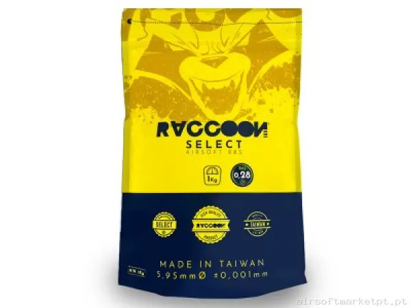 Bbs Muniçao 0,28 BIO Select Raccoon — Munição (BBs) — Airsoft Market PT