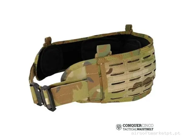 Conquer First Line Cinco Waist Belt Multicam — Gear Táctico — Airsoft Market PT