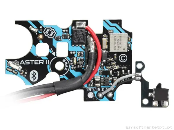 Interno Gatilho Eletrônico Gate Aster II Bluetooth Ver.2 Expert G&G G2h Cablagem Traseira com Quantum Trigger 2 — Peças Internas (AEG) — Airsoft Market PT