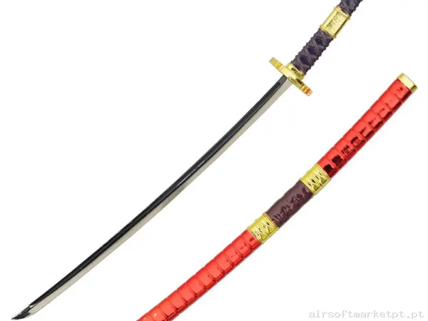 Katana Ornamental Mini Estilo One Piece Zskey9 (Com Suporte) — Ferramentas — Airsoft Market PT