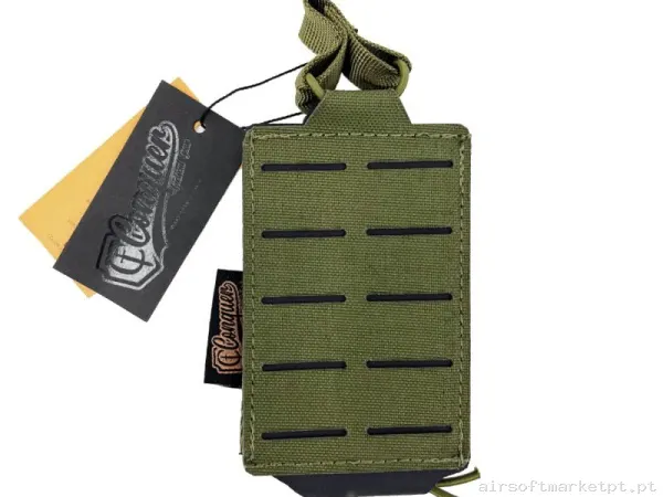 Pouch M4 Portacargador Conquer Corte Láser OD — Coletes & Rigs — Airsoft Market PT