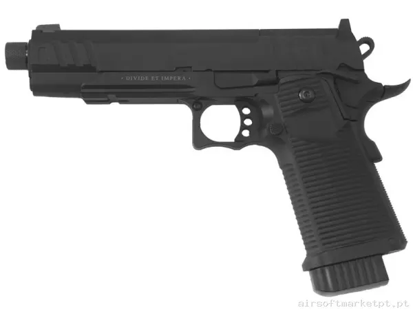 Réplica CO2 Pistola Hi-Capa Secutor Ludus Vi negra — Pistolas — Airsoft Market PT