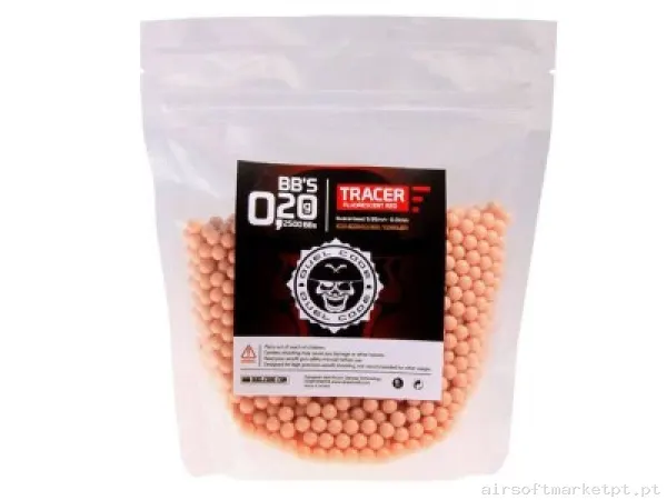 Bolas Traçantes 0,20 PVC Duel Code Vermelho — Munição (BBs) — Airsoft Market PT