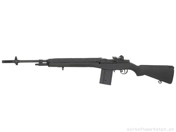 Réplica airsoft AEG DMR Cyma M14 Cm.032b negra — Rifles de Assalto (AR/M4/AK) — Airsoft Market PT