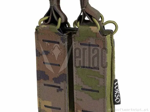 Pouch Corso Cargador Pistola Doble Dagger Mk1 Laser Pixelado Boscoso — Coletes & Rigs — Airsoft Market PT