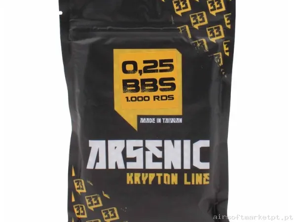 Bolas Arsenic Krypton 0.25g 1000 Bbs Blanca — Munição (BBs) — Airsoft Market PT
