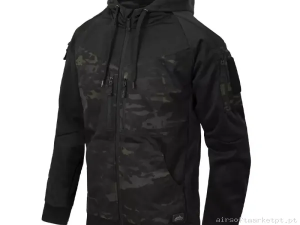 Sudadera Tática Helikon-Tex Rogue Hoodie Fullzip preta/Multicam Black — Vestuário (Fardas) — Airsoft Market PT