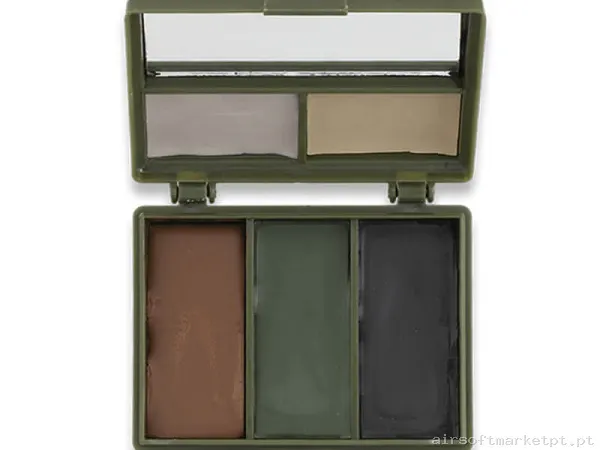 Pintura Facial Táctica Barbaric 5 Cores com Espelho — Vestuário (Fardas) — Airsoft Market PT