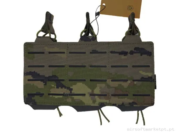 Pouch Portacargador Triple M4 Conquer Corte Láser Pixelado boscoso — Coletes & Rigs — Airsoft Market PT