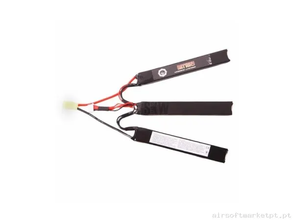 BATERÍA LIPO DUEL CODE 11.1 V 1300 MAH - 3 MODULOS - 15-25 C — Baterias & Carregadores — Airsoft Market PT