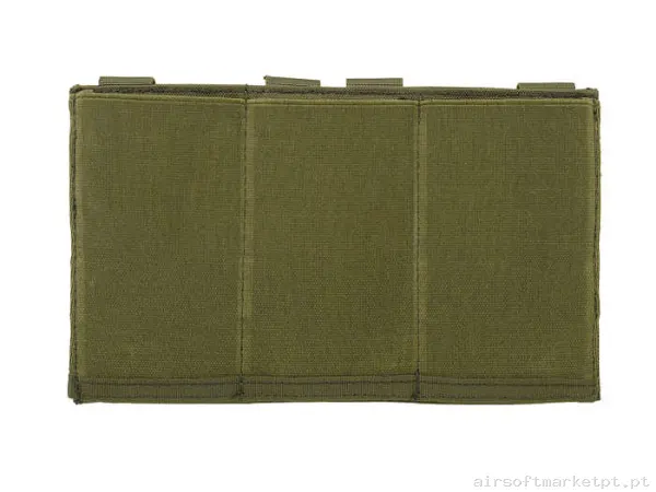 Pouch Magazine Pouch Triplo M4 Oem Elástico verde od — Coletes & Rigs — Airsoft Market PT