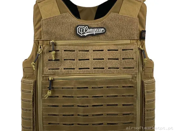 Colete Bac Conquer coyote Brown — Coletes & Rigs — Airsoft Market PT