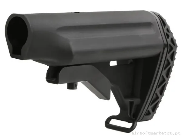 Externo Coronha Big Dragon Retractable Stock negra — Acessórios & Componentes — Airsoft Market PT