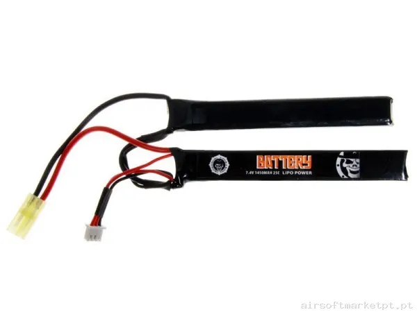 BATERÍA LIPO 7.4V 1450 MAH 25C DUEL CODE — Baterias & Carregadores — Airsoft Market PT