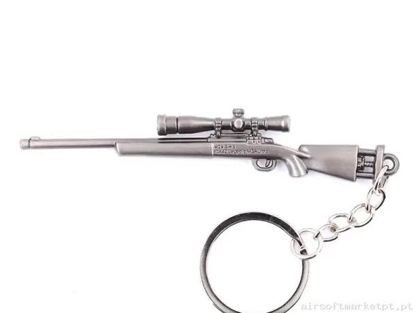 Llavero fusil M24 - 9 cm metálico — Acessórios & Componentes — Airsoft Market PT