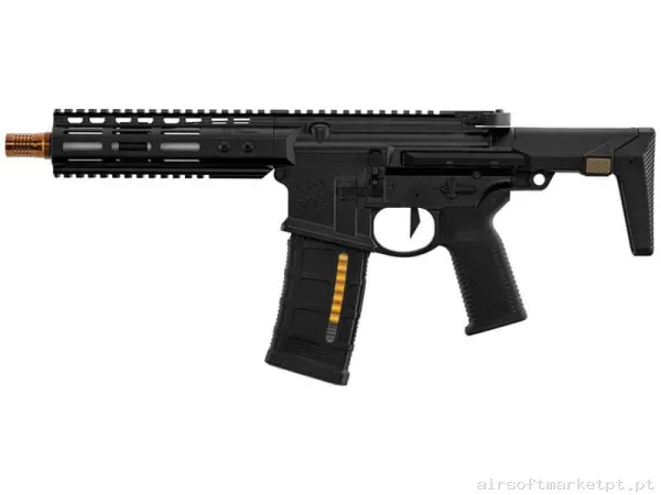 Réplica GBB M4 Double Eagle Noveske MWS Ghetto Blaster 7" preta — Rifles de Assalto (AR/M4/AK) — Airsoft Market PT