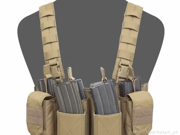 Colete Chest Rig Warrior Assault Pathfinder coyote tan — Coletes & Rigs — Airsoft Market PT