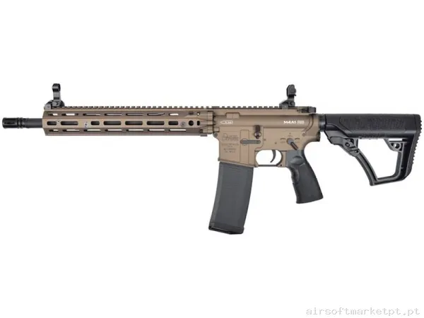 Réplica AEG M4 Cyma Daniel Defense M4A1 Riii ETU 14.5" M-Lok tan/Negro — Rifles de Assalto (AR/M4/AK) — Airsoft Market PT