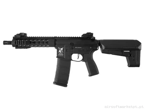 Réplica airsoft AEG M4 Delta Armory Alpha DA-A05 Keymod 8" Metal Inteiro Combo preta — Rifles de Assalto (AR/M4/AK) — Airsoft Market PT