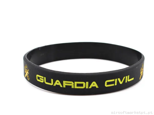 Pulsera Guardia Civil PVC Negra Inmortal Warrior — Outros — Airsoft Market PT