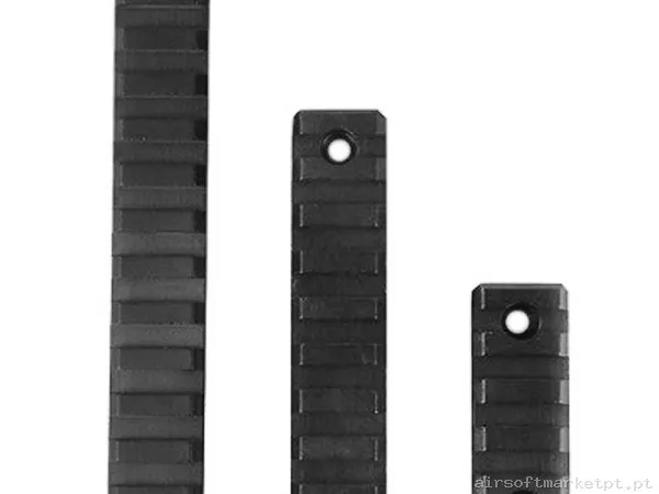 Externo Trilho M-Lok Oem Alumínio preto Pack 3u — Acessórios & Componentes — Airsoft Market PT