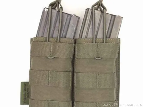 Bolsa Magazine Pouch Doble M4 Warrior Assault Open Top Verde Ranger — Coletes & Rigs — Airsoft Market PT