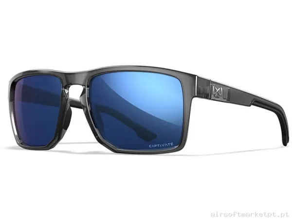 Óculos Wiley X Founder Captivate azul Polarizado Grises — Proteção Ocular & Facial — Airsoft Market PT