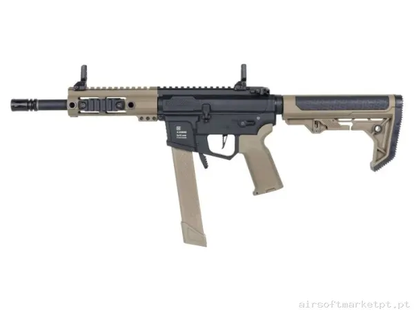 Réplica AEG M4 Specna Arms SA-FX01 Flex Light Ops Coronha Hal ETU Gen.2 negra/Tan — Armas (Réplicas) — Airsoft Market PT