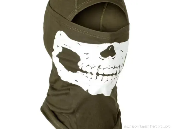 Balaclava Invader Gear Mps Death Algodão verde od — Proteção Ocular & Facial — Airsoft Market PT