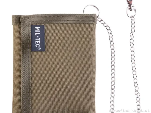 Cartera Mil-Tec com Cadeia verde od — Acessórios & Componentes — Airsoft Market PT