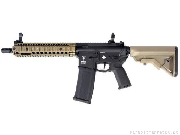 Replica Aeg Bushido Jin Negra-Bronce Mk18 Etu Full Metal- Saigo Defense — Rifles de Assalto (AR/M4/AK) — Airsoft Market PT