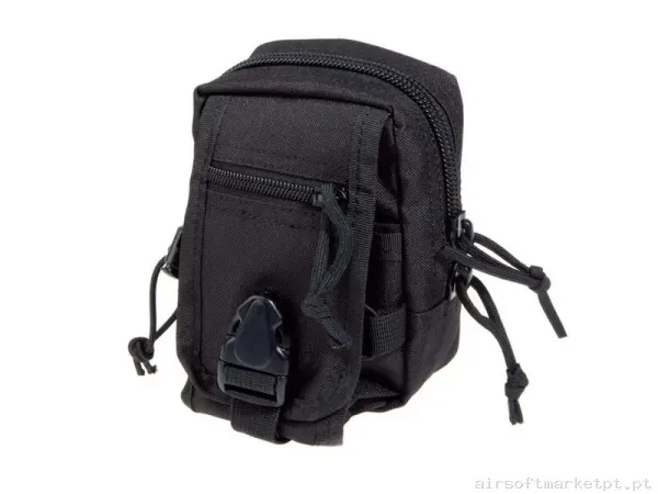Pouch Con Cremallera Molle Negro - Delta Tactics — Coletes & Rigs — Airsoft Market PT