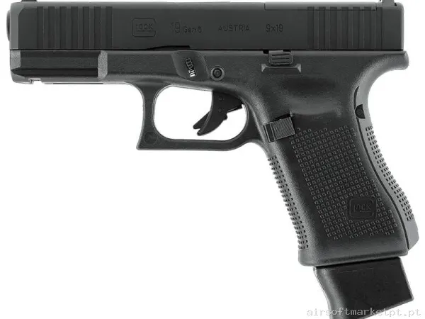 Airgun CO2 4.5mm Pistola Umarex Glock 19 Gen 5 Mos negra — Pistolas — Airsoft Market PT