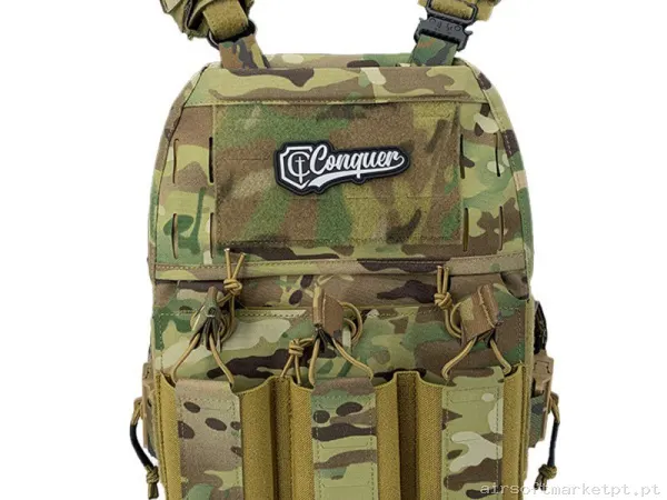 Chaleco Conquer MTPC Multicam — Coletes & Rigs — Airsoft Market PT