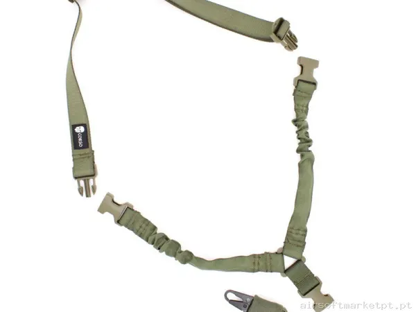Correa fusil Corso Crossbones 1 punto MK2 OD verde — Acessórios & Componentes — Airsoft Market PT