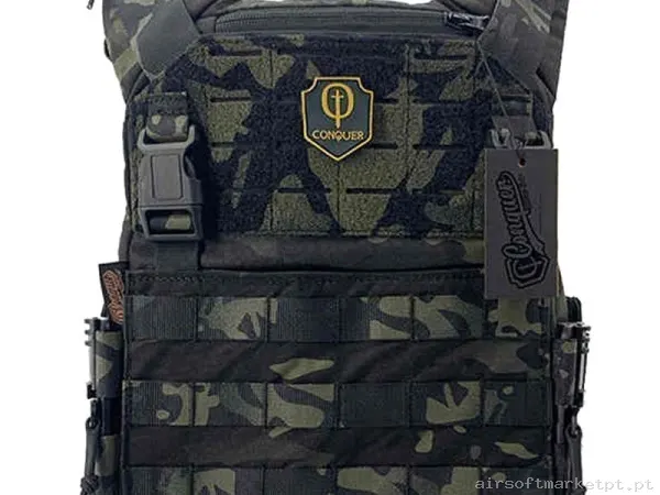 Colete Cqr Gen 2 Conquer Estilo multicam Black — Coletes & Rigs — Airsoft Market PT