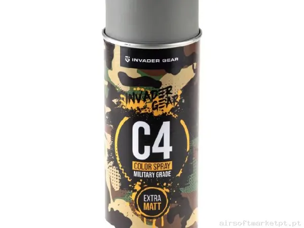 Pintura Spray Invader Gear C4 Mil Grade Cor Ral7030 — Outros — Airsoft Market PT