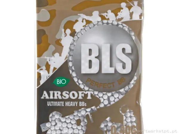Bolas Bio 0.40g Bls Ultimate Heavy Bio 1000 BBs Brancas — Munição (BBs) — Airsoft Market PT