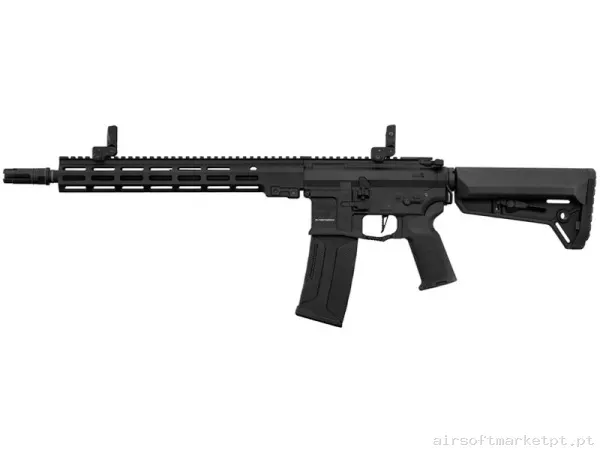 Réplica AEG M4 Lancer Tactical LT-44 Gen4 Stalker 13" Nebula II ETU M-Lok preta — Rifles de Assalto (AR/M4/AK) — Airsoft Market PT